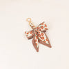 Chic Silk Bow Keychain with Ribbon Charm