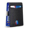 Slim RFID-Blocking Carbon Fiber Leather Wallet