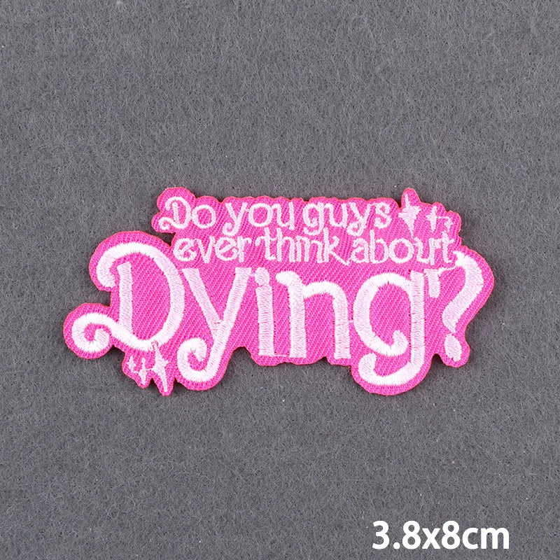 Encouraging Embroidery Iron-On Patches for Clothing and Accessories