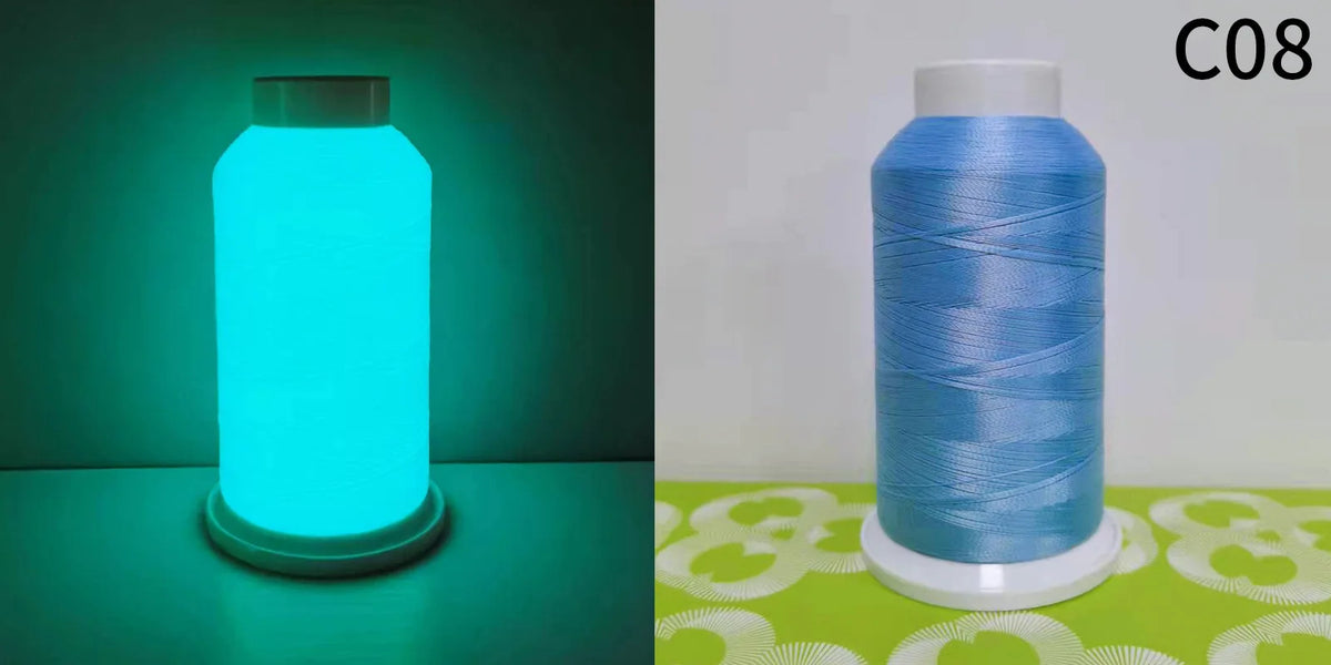 Glow-in-the-Dark Embroidery Thread for Sewing Projects