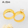 Elegant Gold-Plated Zirconia Stackable Rings