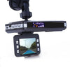 A black full HD dash cam with a touchscreen display and various control buttons.