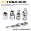Socket Wrench Adapter & Reducer Kit (1/4" to 1/2" Drive)
