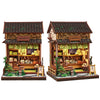 Book Nook DIY Wooden Miniature Kit with LED Lighting