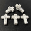 Natural Stone Cross Pendant Charm for Jewelry Making