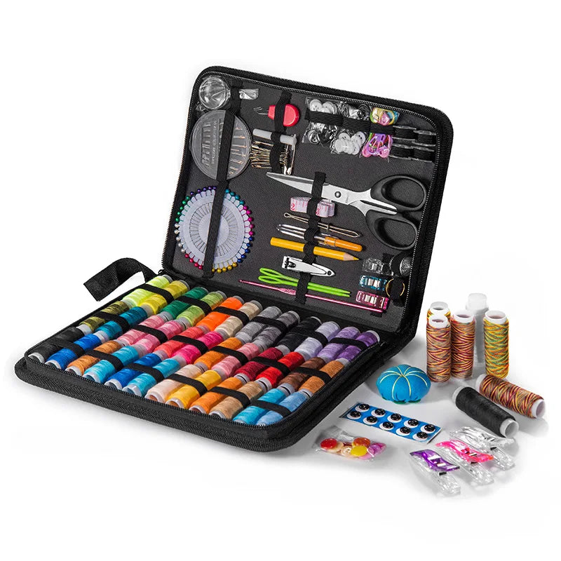 Complete Sewing Kit with Threads, Needles, and Accessories