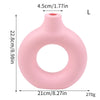 Donut-Shaped Decorative Plastic Vase for Home & Office