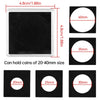 Clear Plastic Square Coin Holder Capsules with Foam Inserts (20-Pack)