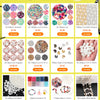 Various sizes and colors of round ABS imitation pearl beads for jewelry making sold in various quantities