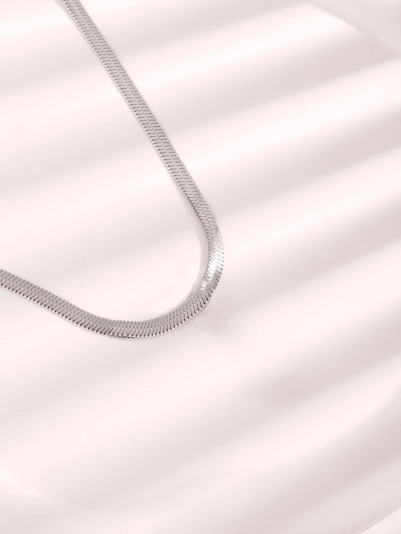 Gold-Plated Stainless Steel Snake Chain Necklace