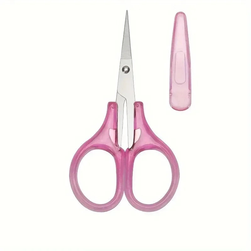 Compact Precision Scissors with Protective Cap