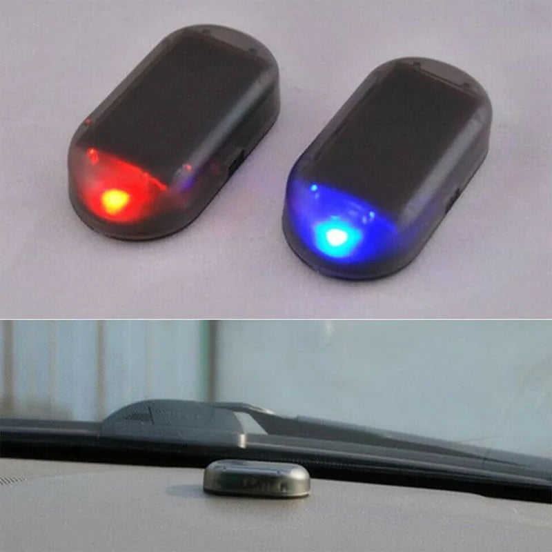 Solar Powered Simulated Car Alarm LED Light
