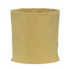 A beige cozy cotton blend neck warmer scarf rolled into a cylinder.
