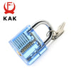 Transparent Practice Padlock with Keys - Cutaway Lock Picking Training Tool