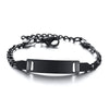 Personalized Gold-Plated Stainless Steel Link Bracelet