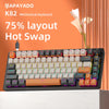 75% Wired Mechanical Keyboard with Media Knob