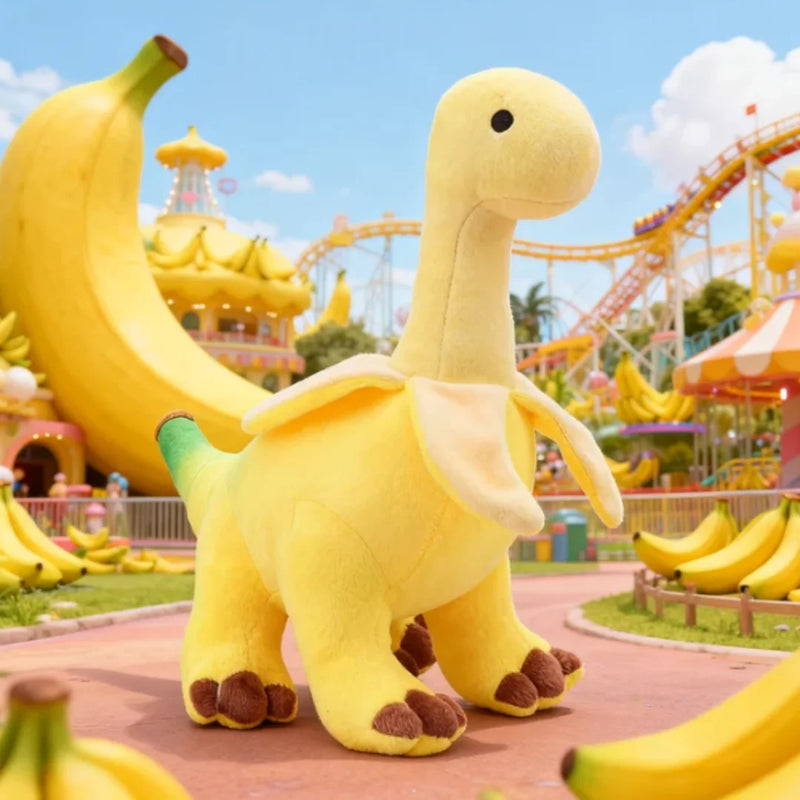 Kawaii Banana Dinosaur Plush Toy