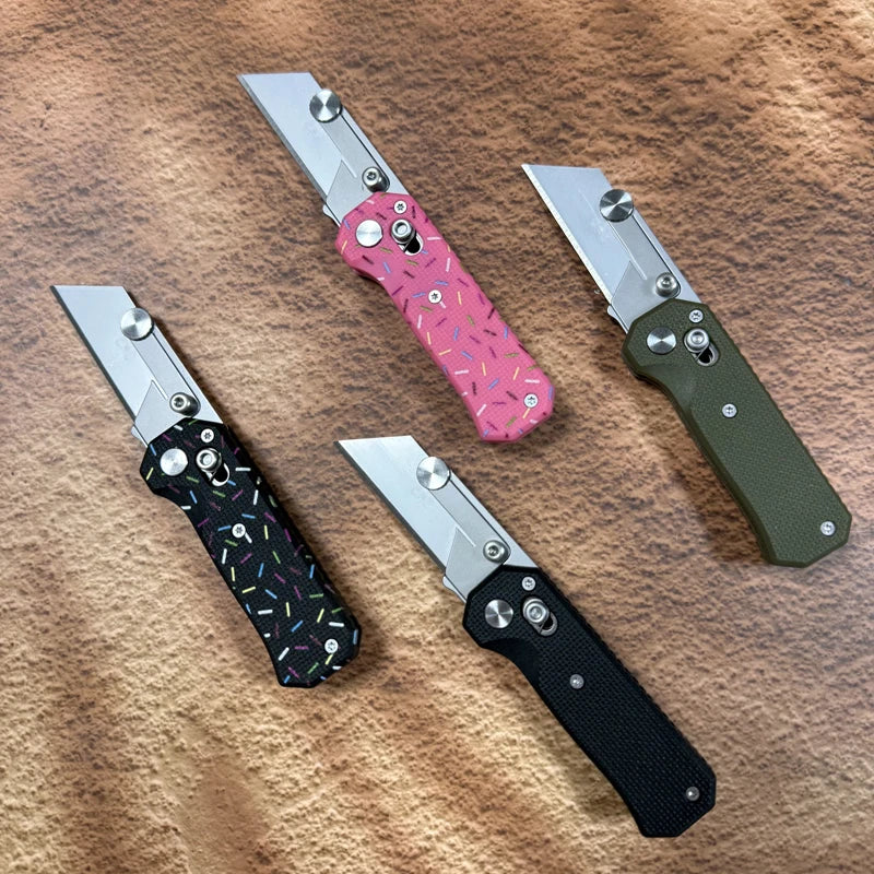 Pocket Folding Utility Knife with SK5 Steel Blade