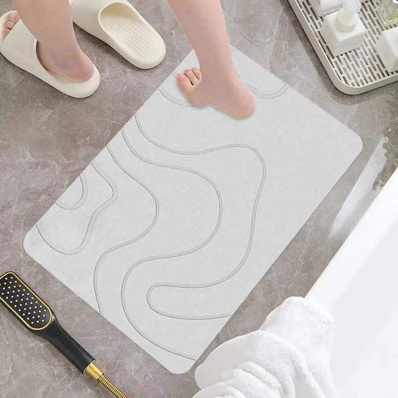 Non-Slip Cotton Bath Mat with Strong Suction