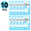 Pack of 10 disposable waterproof toilet seat covers for travel and portable use