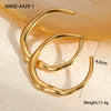 Large Hammered Gold Hoop Earrings