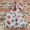Foldable Eco-Friendly Shopping Bag with Cartoon Print