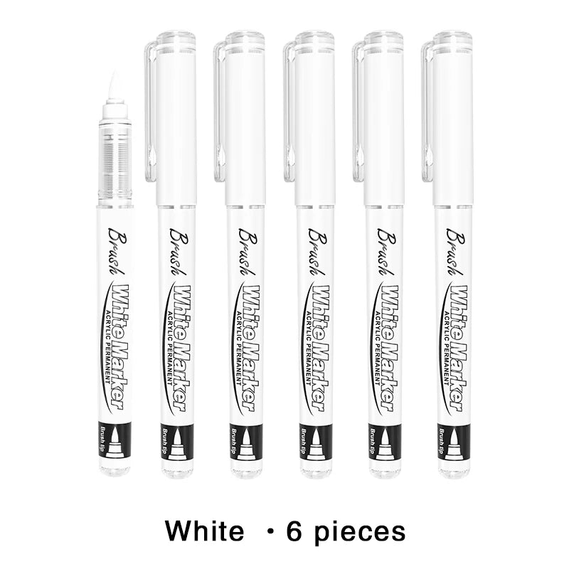 White Acrylic Paint Marker Pens