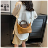 Vintage PU Leather Crossbody Bucket Bag