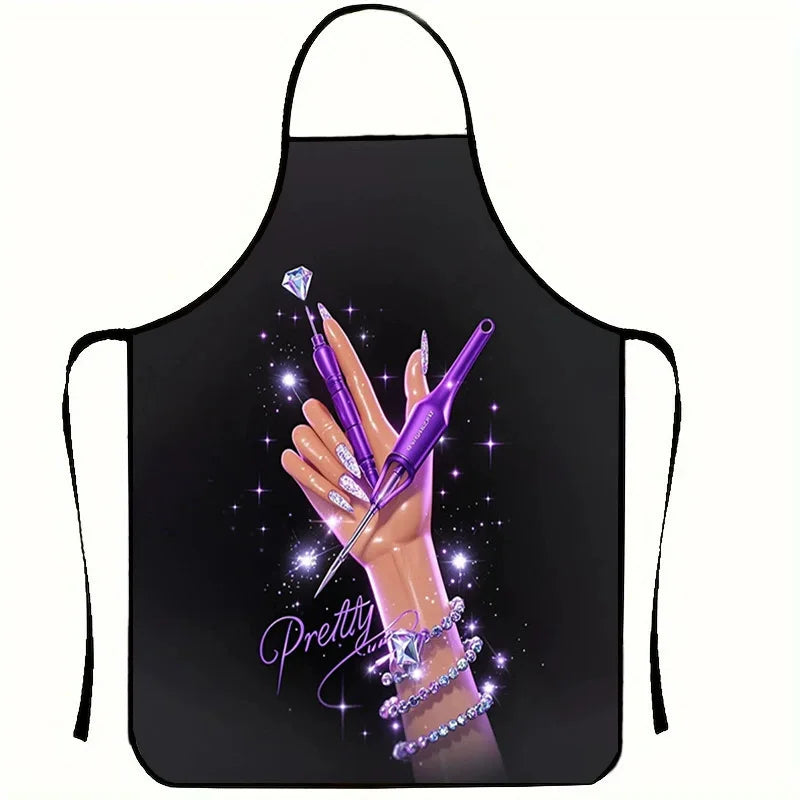 Professional Nail Artist Apron with Pockets – Stain Resistant and Lightweight