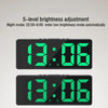 Modern LED Alarm Clock with Voice Control and Night Mode