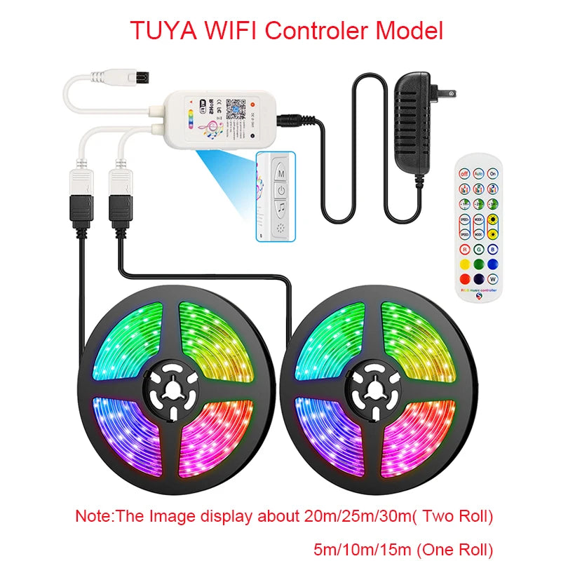 Smart WiFi LED Strip Lights with Music Sync