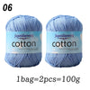 Premium 100% Cotton Yarn – Medium-Fine Weight for All-Season Knitting