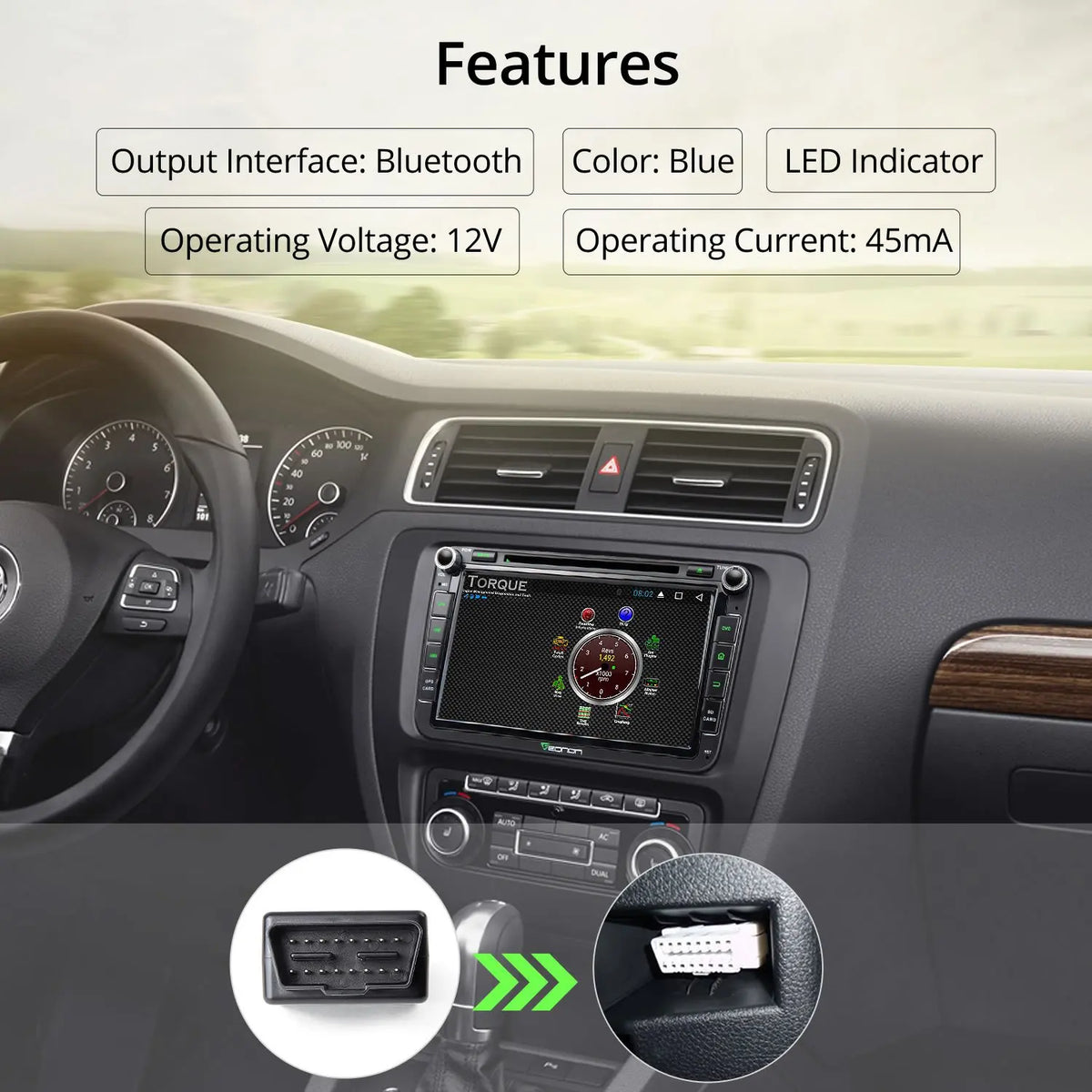 ماسح تشخيص OBD2 عبر البلوتوث
