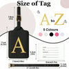PU Leather Luggage Tag with Privacy Cover