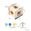 Montessori Wooden Crab Pull Toy with Bead Maze and Life Skills Activities