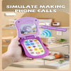 Kids' Cartoon Flip Phone Toy with Music and Learning Games