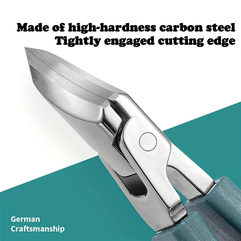 Angled Stainless Steel Nail Clippers for Thick Nails — Set of 3