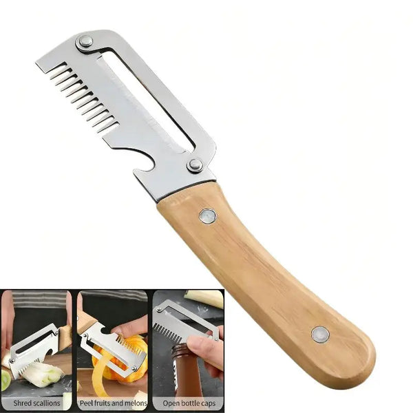 Multi-Functional Vegetable Peeler with Bottle Opener