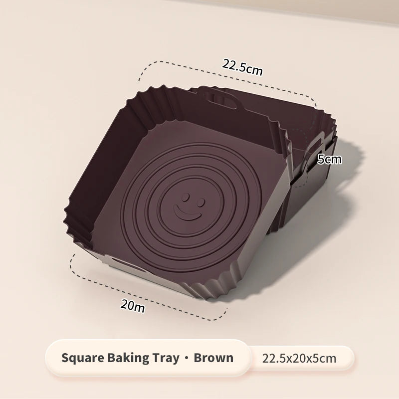 Reusable Square Silicone Air Fryer Liners