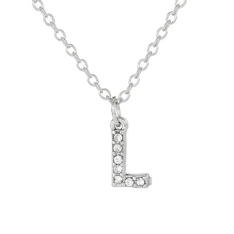 Initial Letter Pendant Necklace