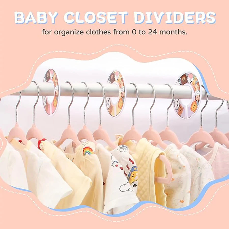 Kids' Velvet Non-Slip Slim Hangers with 360° Swivel Hooks (10-Pack)