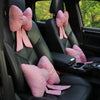 Cute Bowknot Car Neck Pillow – Plush Headrest for Comfortable Drives