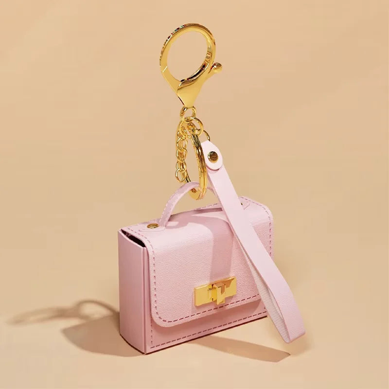 Mini PU Leather Bag Keychain & Coin Purse