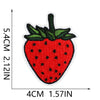 Red 3D Embroidered Iron-On Patches for Clothing & Crafts