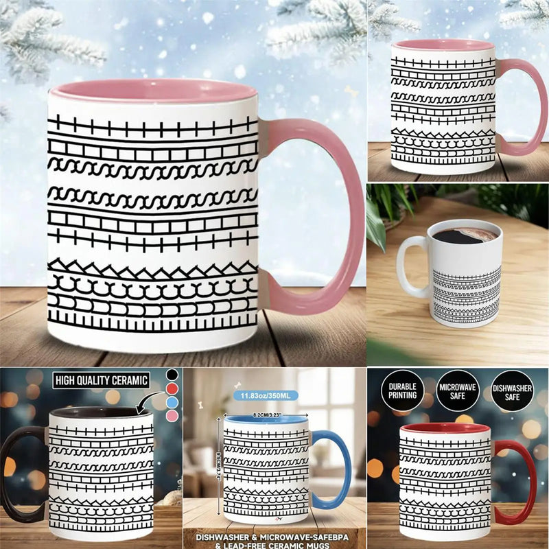 Versteckte Botschaft Keramik-Kaffeetasse