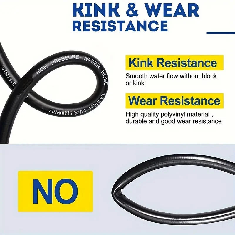 High-Pressure Washer Extension Hose - M22-14mm Thread