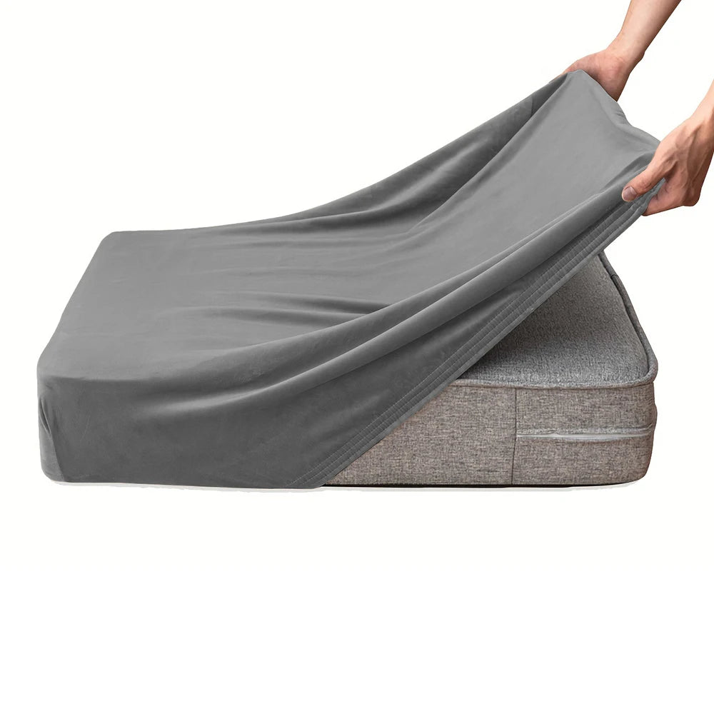 Stretchy Velvet Sofa Cushion Covers – Anti-Slip & Machine Washable