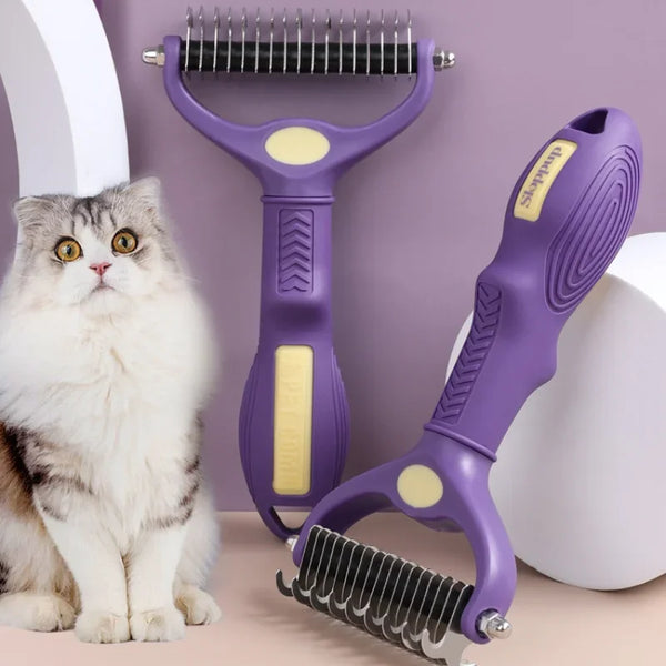 Double-Sided Pet Deshedding Comb