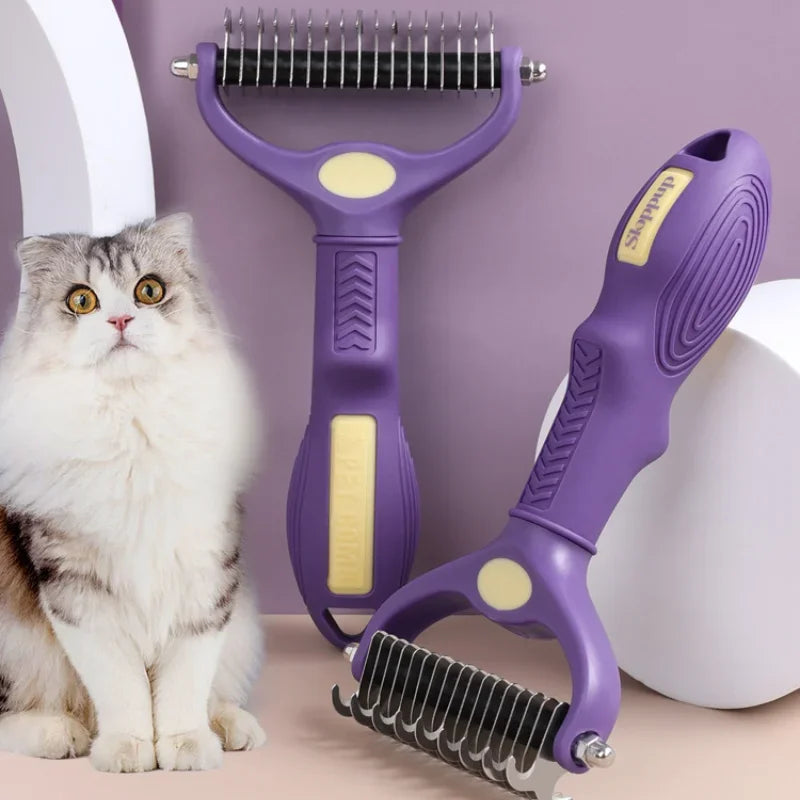 Double-Sided Pet Deshedding Comb