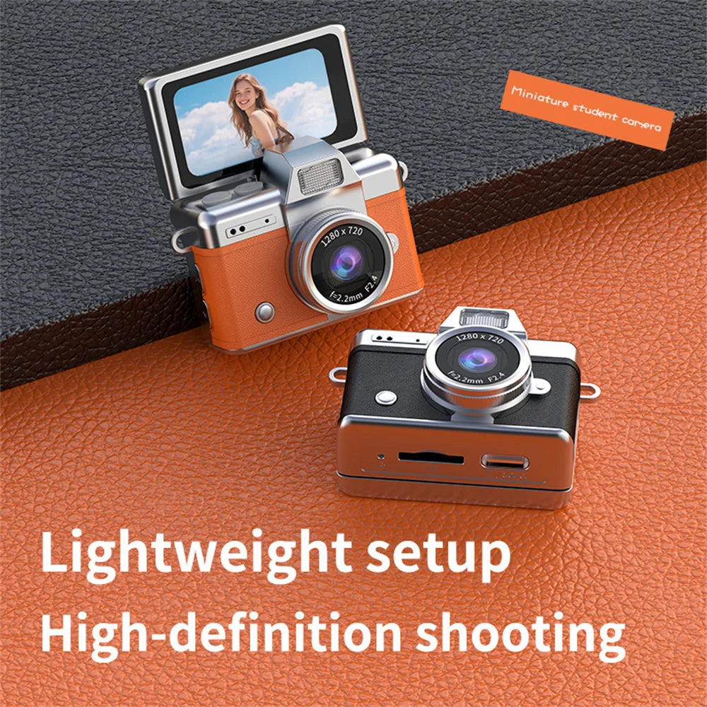 Cámara Digital Mini Portátil con Pantalla Selfie